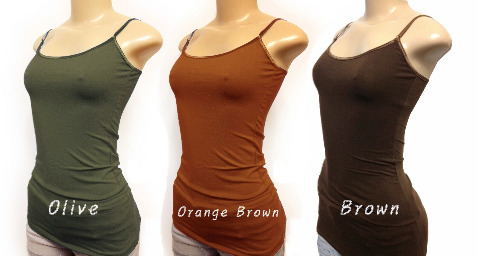 Plain Basic Long Tank Top Adjustable Spaghetti Strap Cotton Camisole Plus Size
