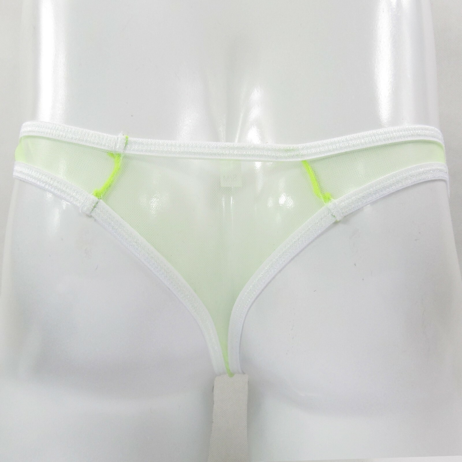 K8039 String Thong Grape Smugglers Contoured Pouch C-thru Tulle See Through