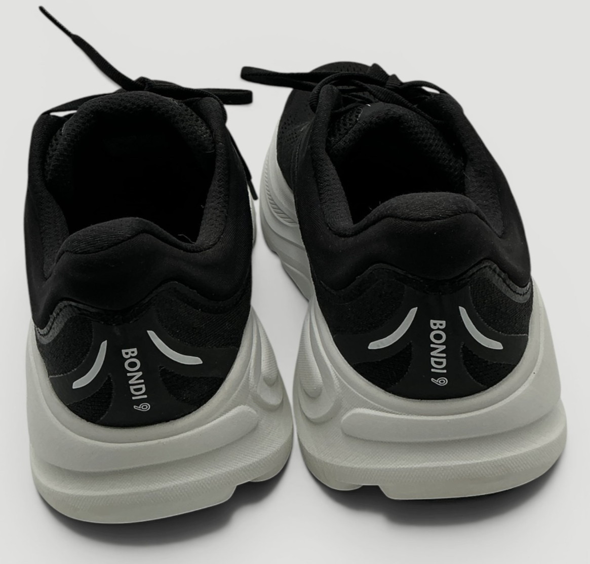 Hoka Bondi 9 Women’s Size 8.5 D (Wide) Black/White Running Shoes