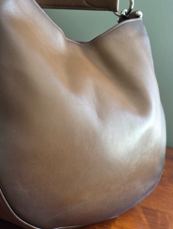 Coach F37905 Nomad Hobo Burnished Tan Glovetanned Leather Shoulder Bag