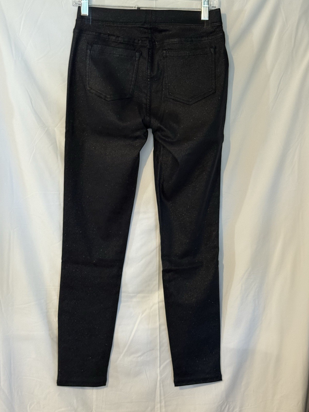 Tractr Sequin Pull On Jeans 6/28 Navy High Rise Skinny NWT