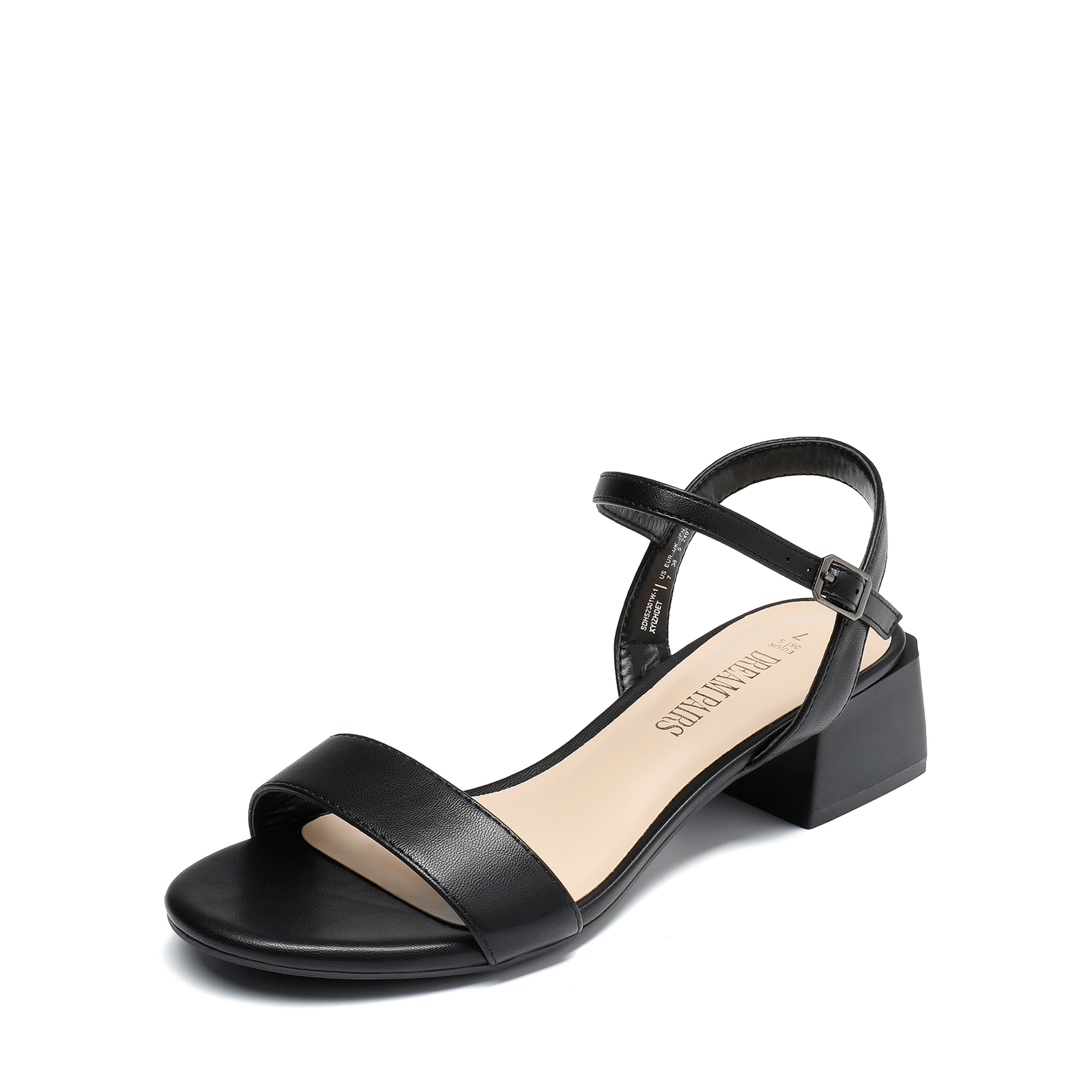 Women Heeled Sandals Low Chunky Heels Wedding Party Office Work Dress Sandals