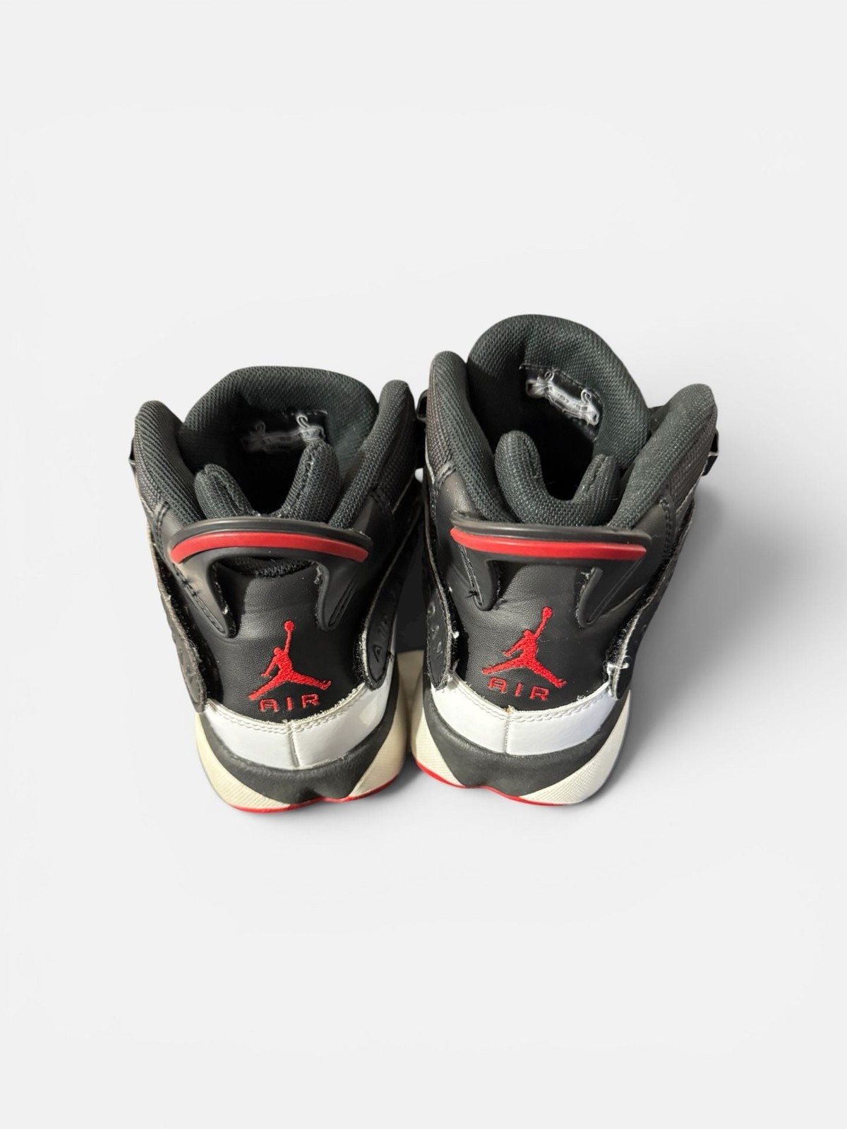 Air Jordan 6 Rings Black White Gym Red