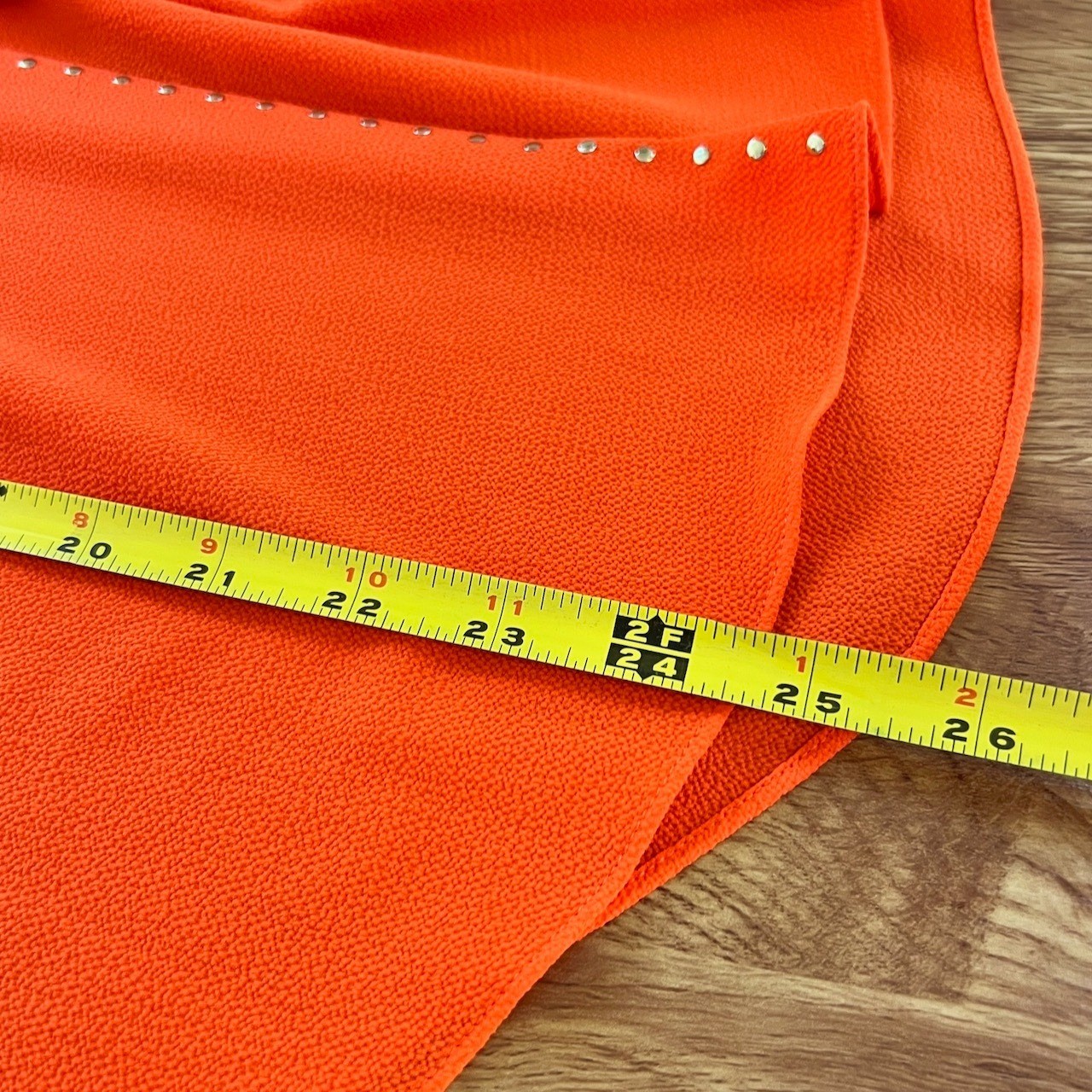 MICHAEL Michael Kors Orange Studded Tank Top Small Sleeveless Stud Embellished