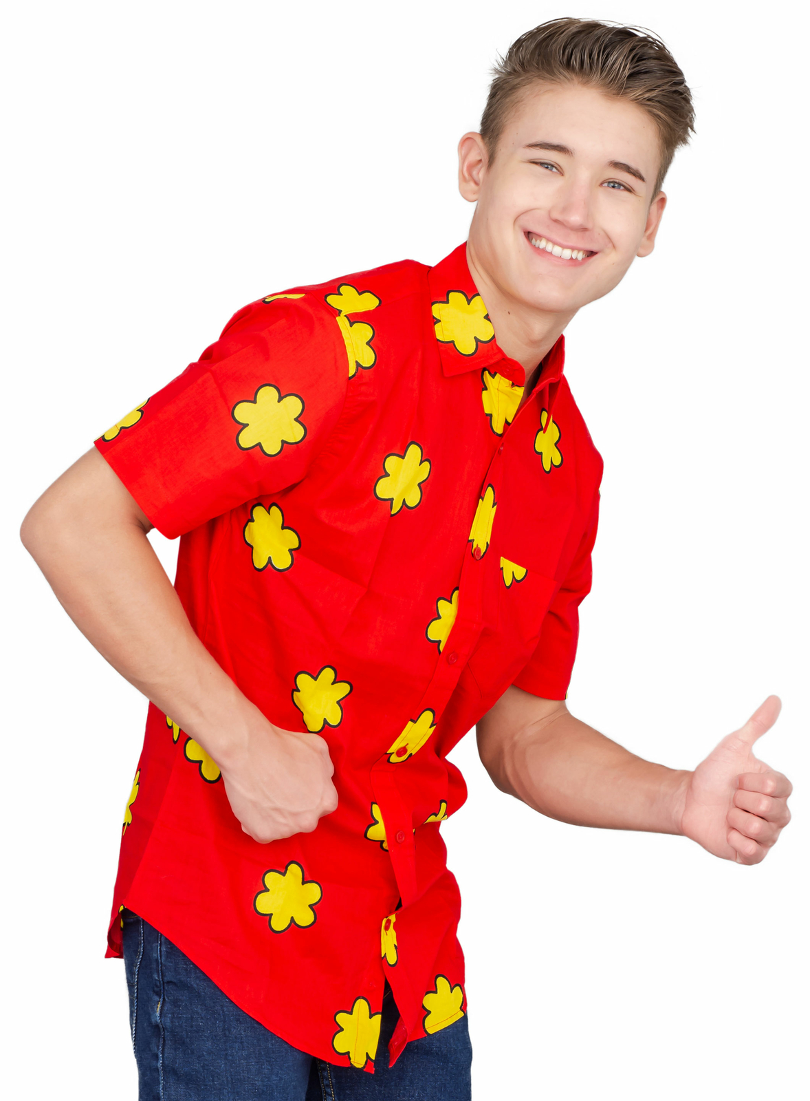 Adult Unisex Family Guy Quagmire Giggity Halloween Costume Button Down Shirt