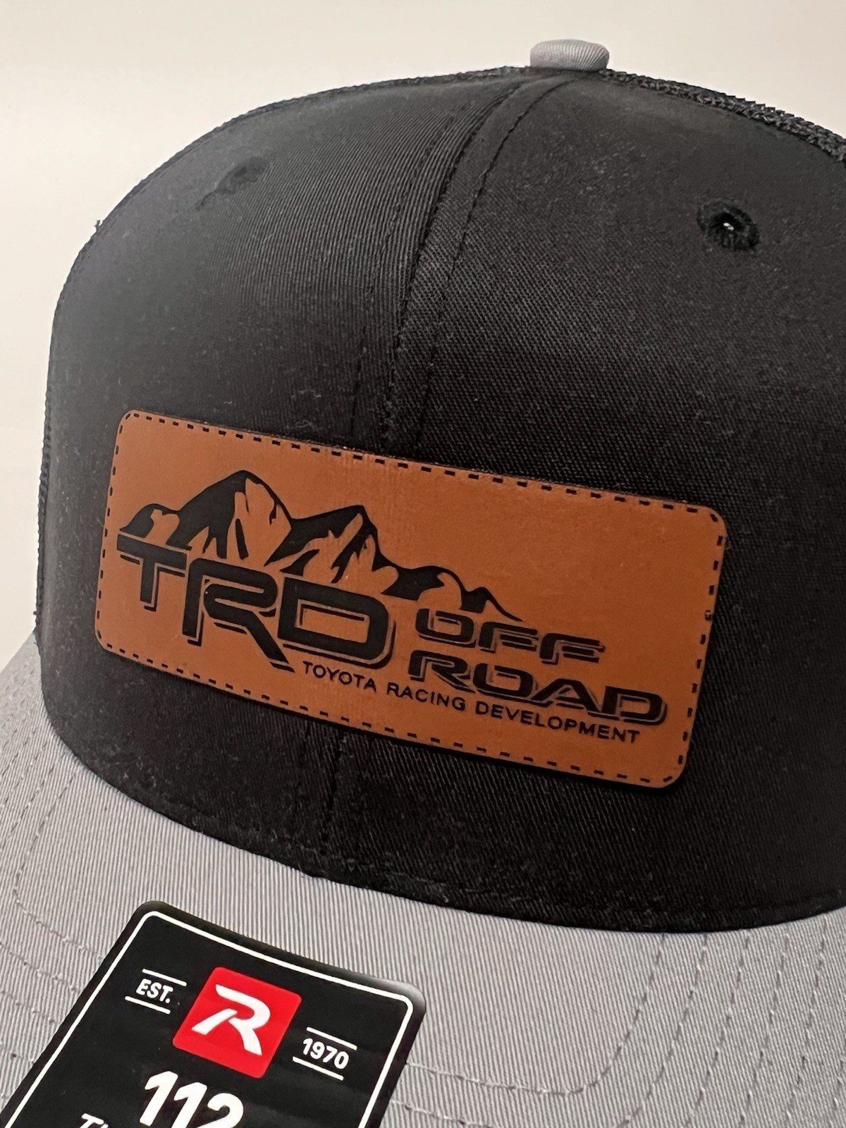 TRD Off Road Richardson 112 Trucker Hat ADJ Size MD-LG Black/Grey Colorway NWT