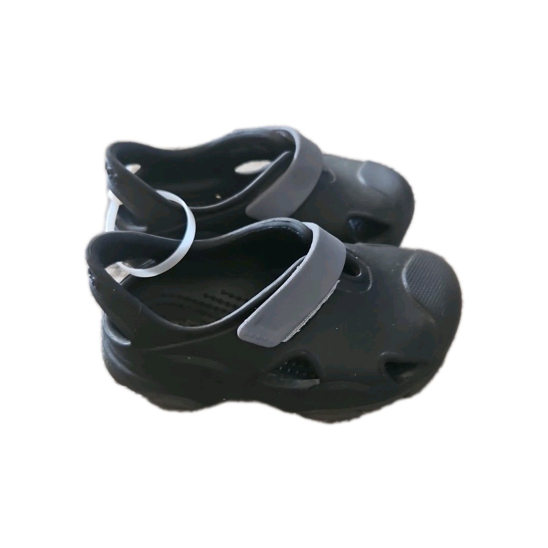 Crocs Black Classic All-Terrain Toddler Boys’ Clogs C7 Durable Slip-On Clog C7