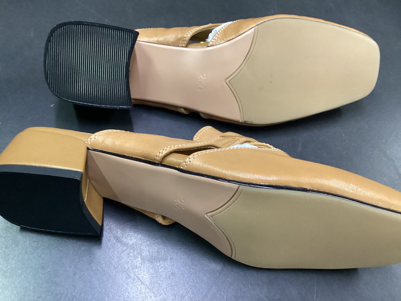 Zulily Genuine Leather Women’s Closed Toe Slippers, 8 or 8.5