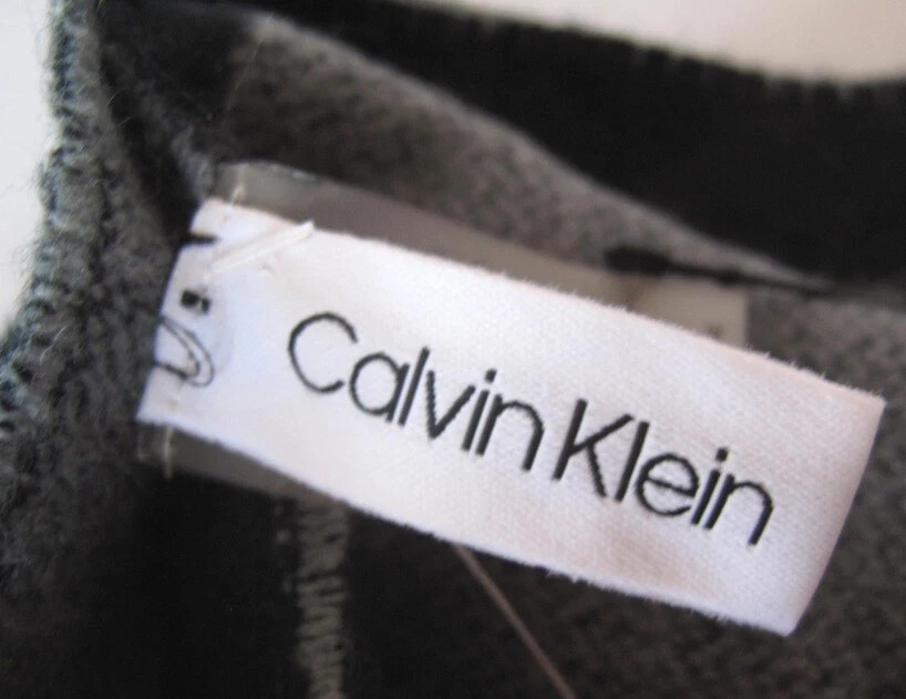 New Calvin Klein womens scarf black gray $38.00