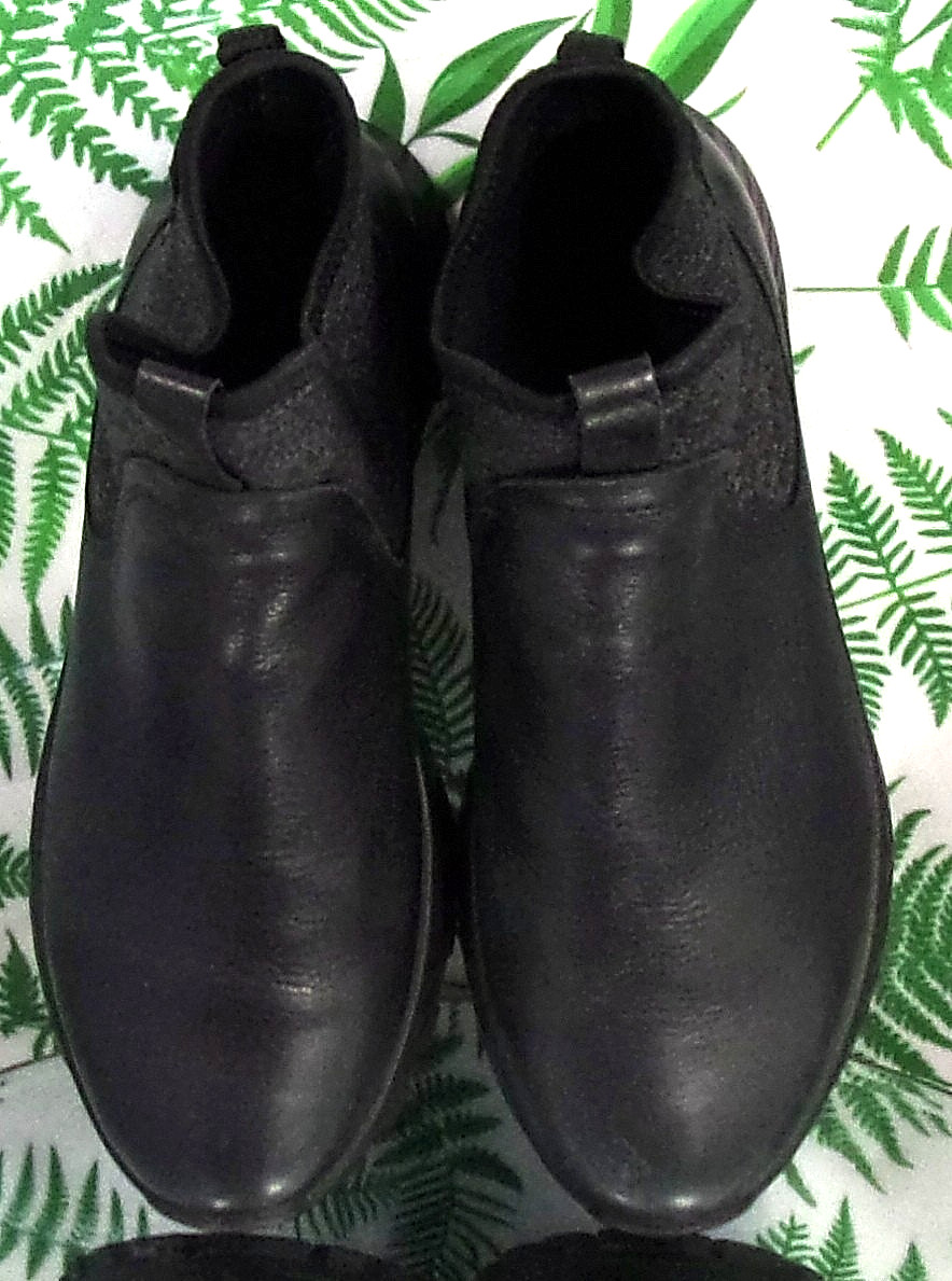 ECCO EXOSTRIKE GTX BLACK LEATHER ANKLE BOOTS WATERPROOF SHOES US WOMENS SZ 6