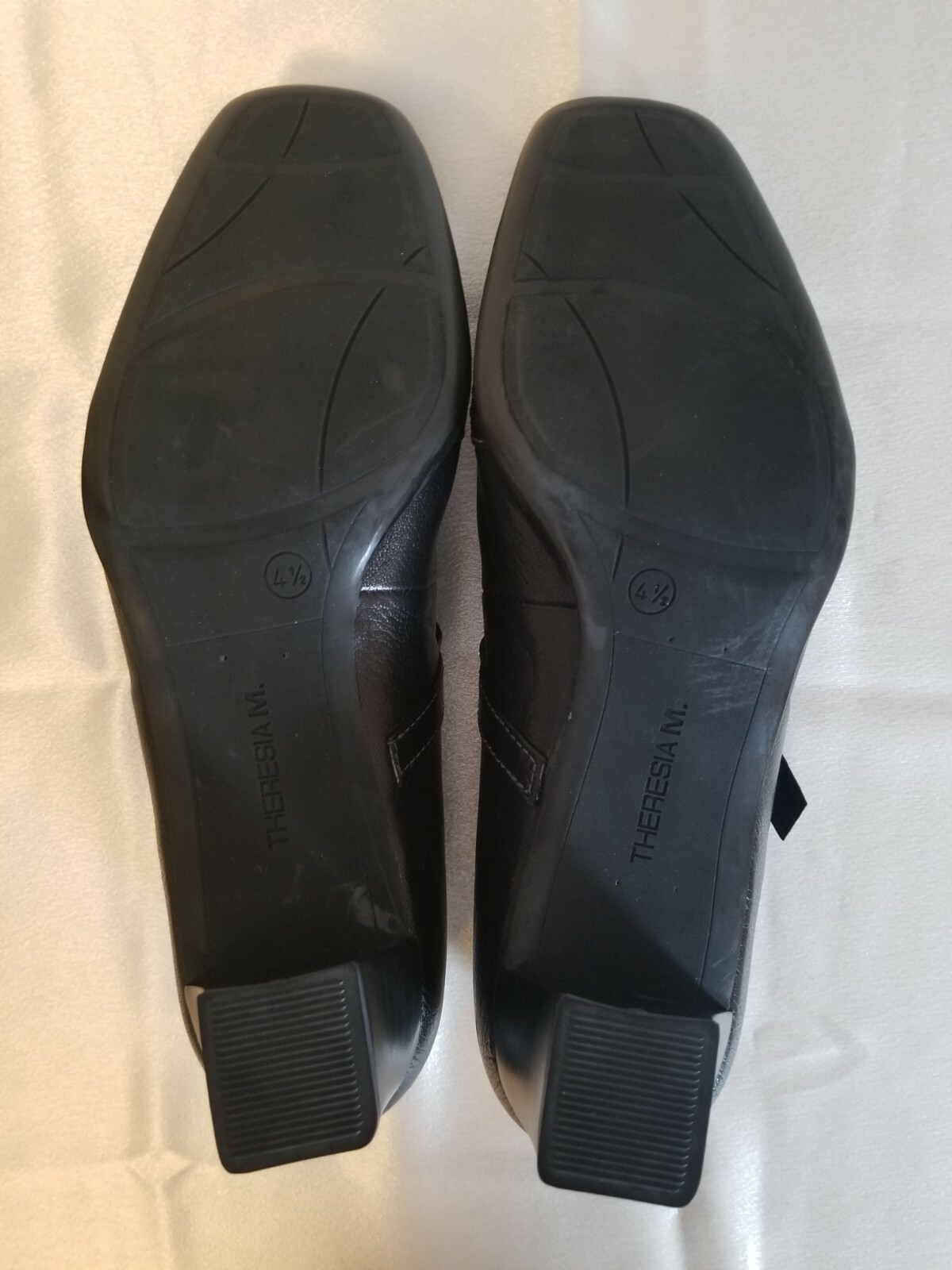 Theresia M “Joséphine” Black Leather Women Shoes. Size US 6.5 Euro 37.5 Uk 4.5