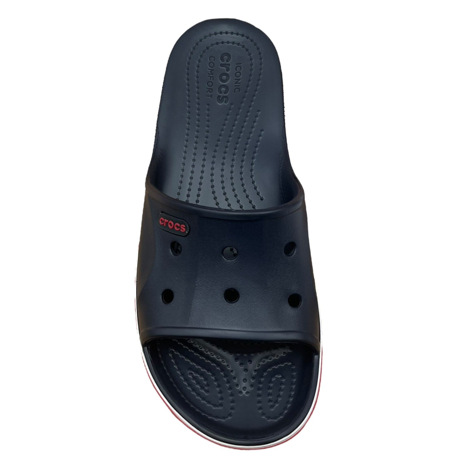 Crocs Bayaband Mens Slide Sandals Size 9 Navy Blue Water Friendly Lightweight