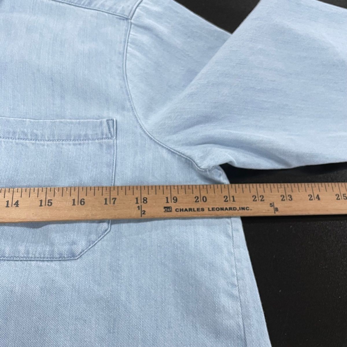 SEZANE Max Long Sleeve Shirt Women’s Size 2 Very Light Denim