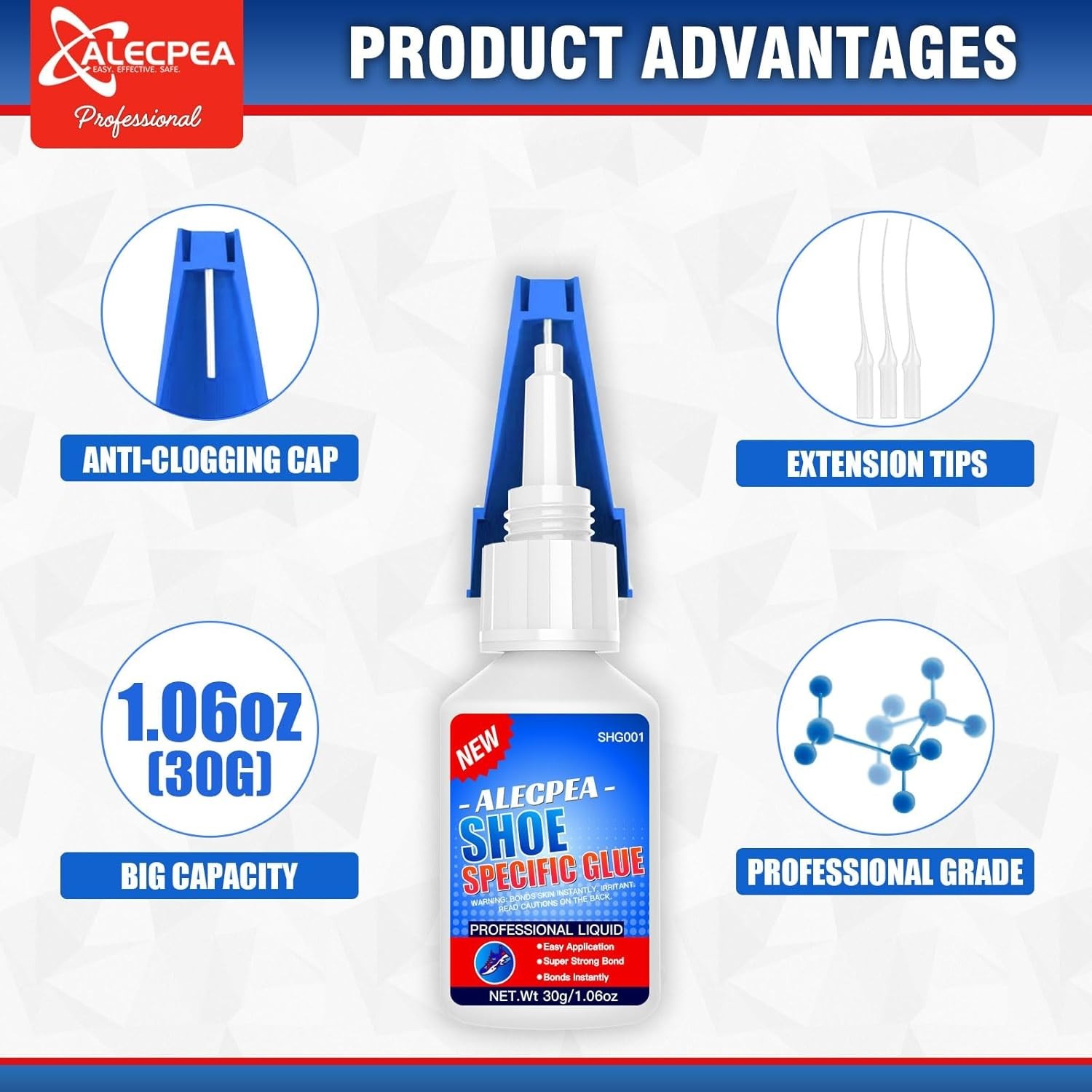 30g Shoe Glue – Flexible Instant Adhesive for Sole Repair & Restoration – Wat…