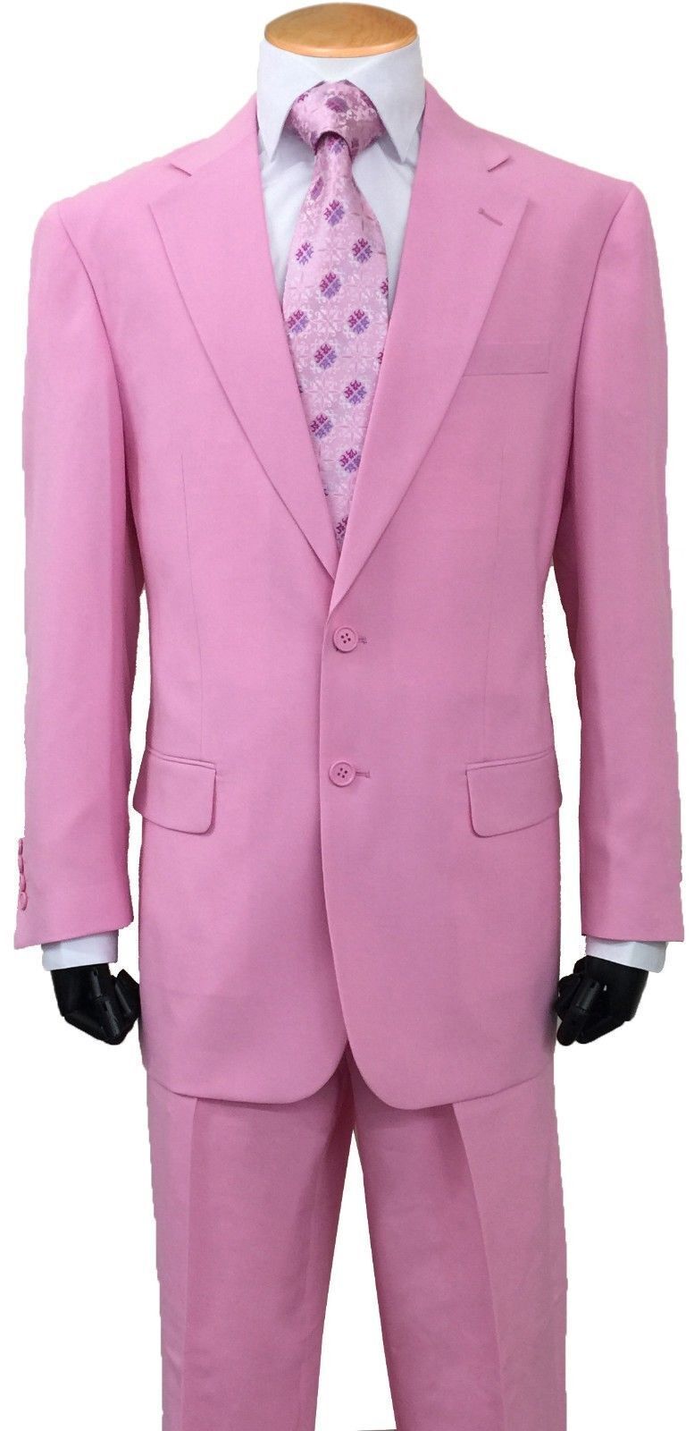 Men’s Formal Regular Fit Suit 2 Piece Two Button Jacket & Pants 702P