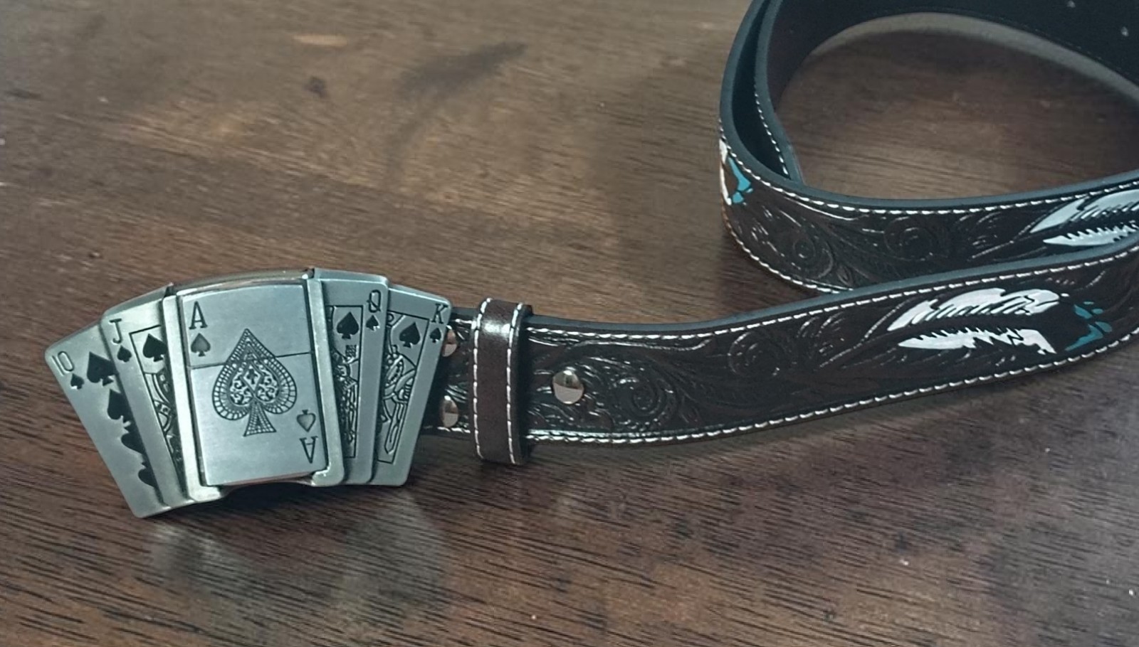 Poker Ace Lighter Belt Buckle Combo | Detachable Buckle | Fits 36–40 | $29.99