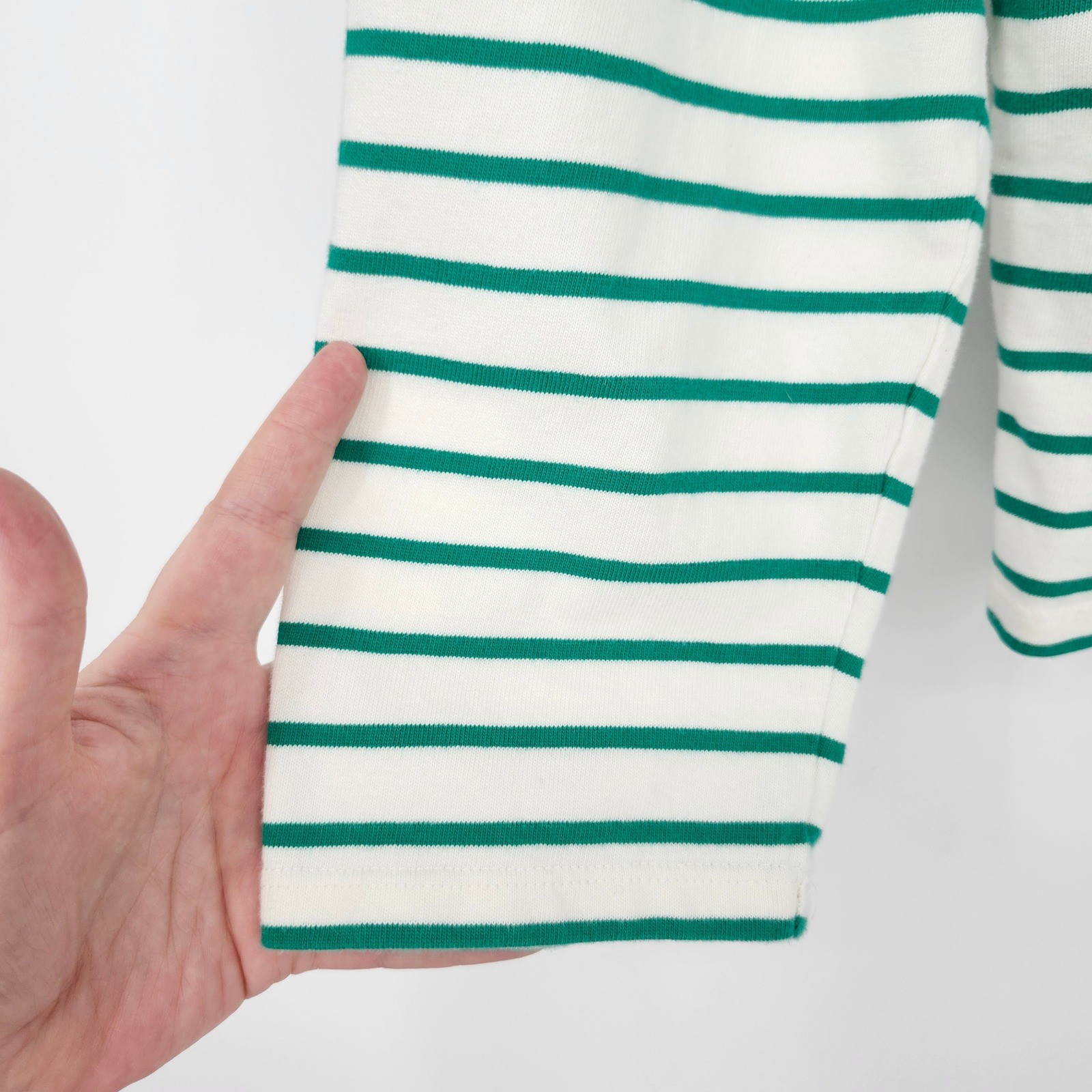 J.Crew Womens Green Stripe Bow-Back Top XL Nautical Boat Neck Preppy Old Money
