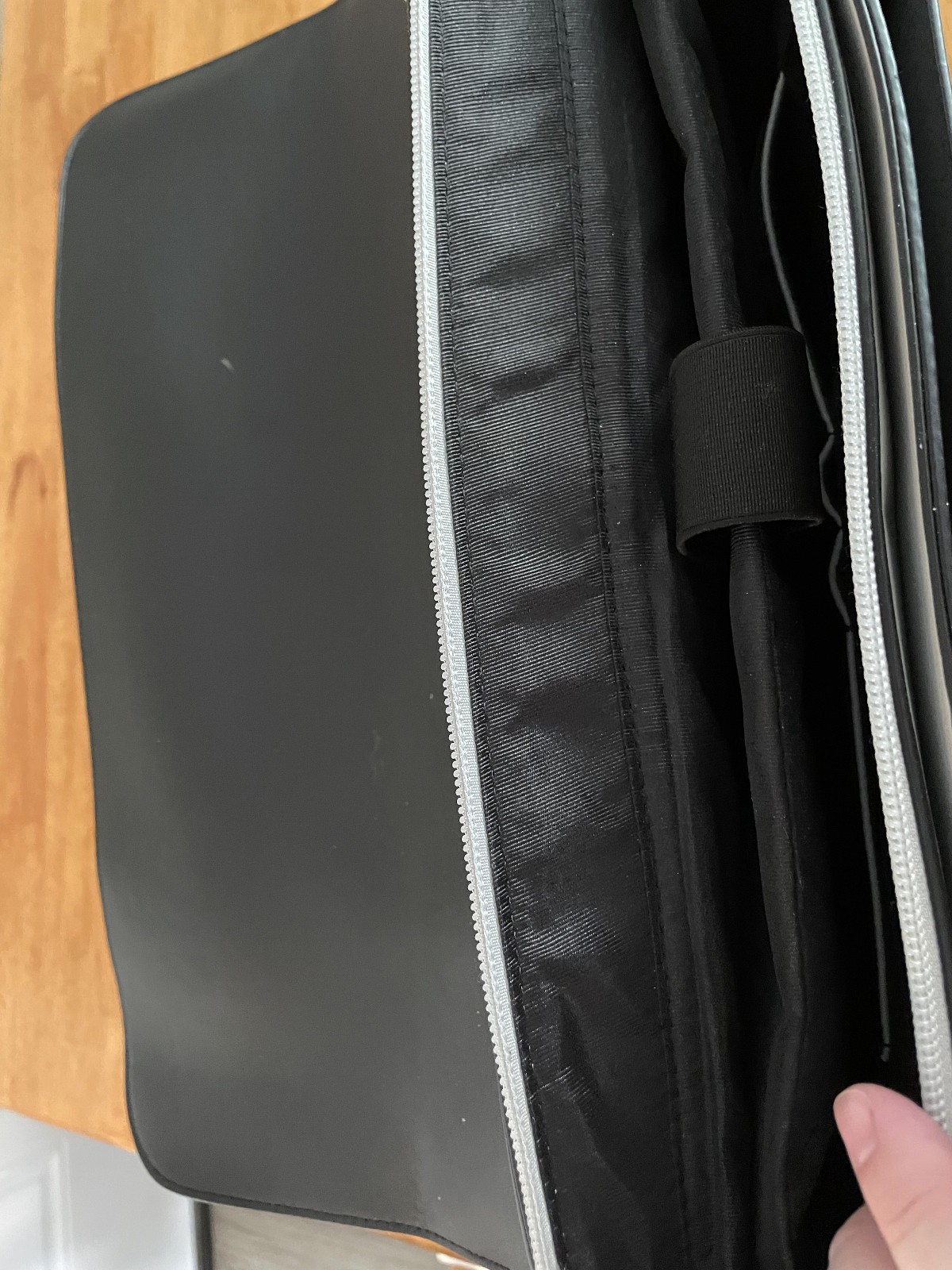 Ecosusi 3 Tone 15.6 Laptop Briefcase Women’s Messenger Bag Vegan Leather