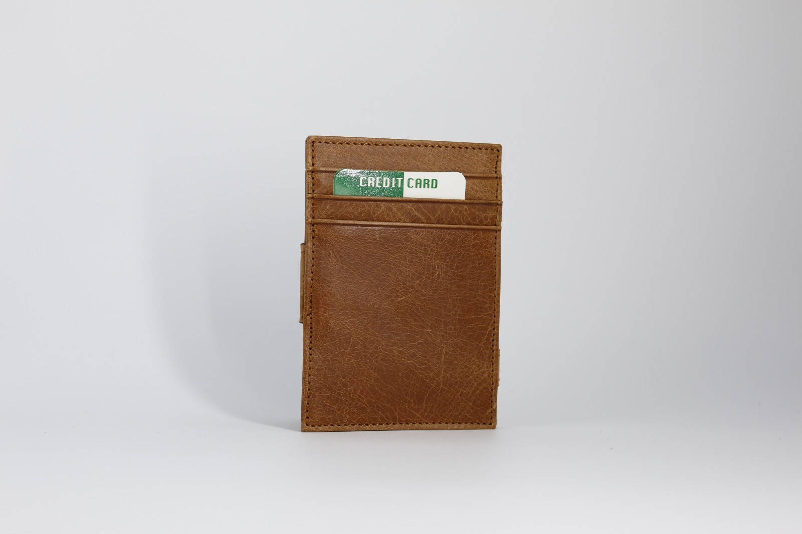 Handmade Leather Magic Slim Wallet – Minimalist RFID Front Pocket Wallet