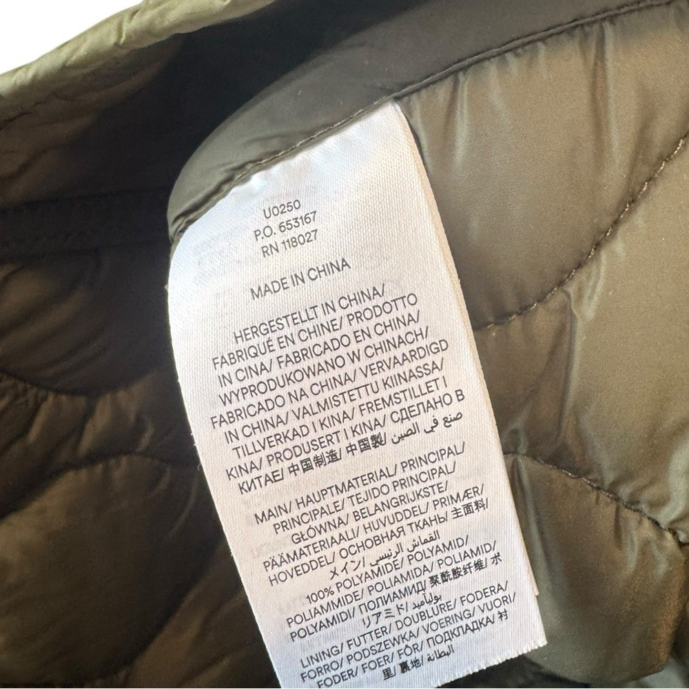 Boden Derby Quilted Liner Jacket Relaxed Fit Olive Green 12