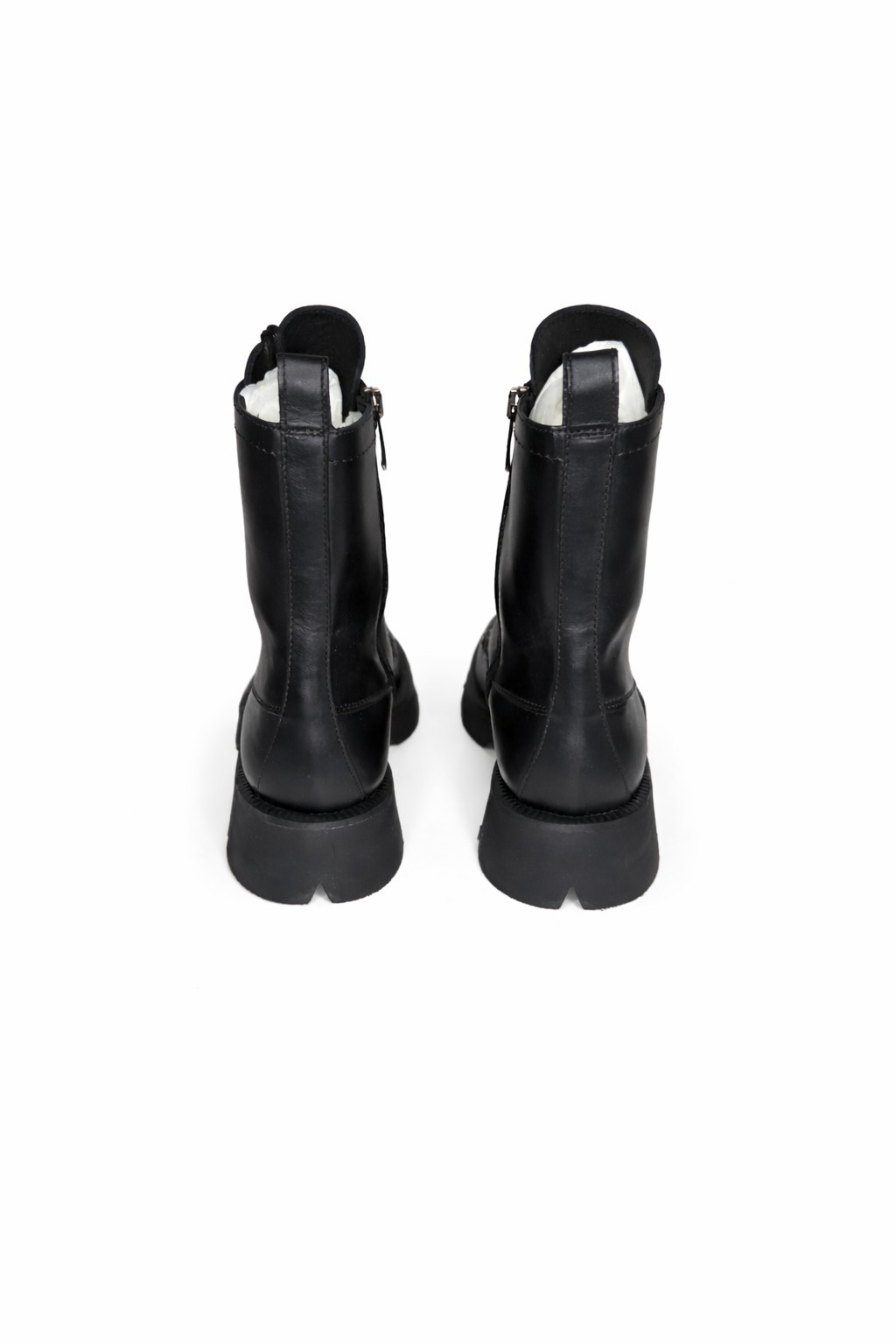 La Canadienne Benlace Black Leather Lace-Up Combat Boots Waterproof Women’s…