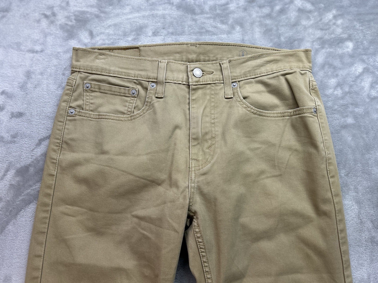 Levis 502 Jeans Mens 31×30 (Fits 32×29) Beige All Seasons Tech Tapered Stretch