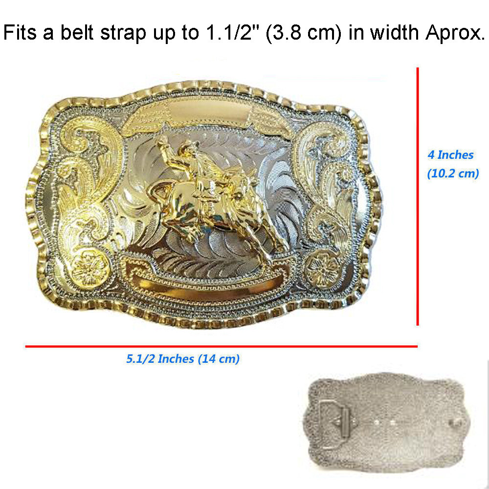 American Men Metal Fashion New Big Cowboy Western Shine Belt Buckle US