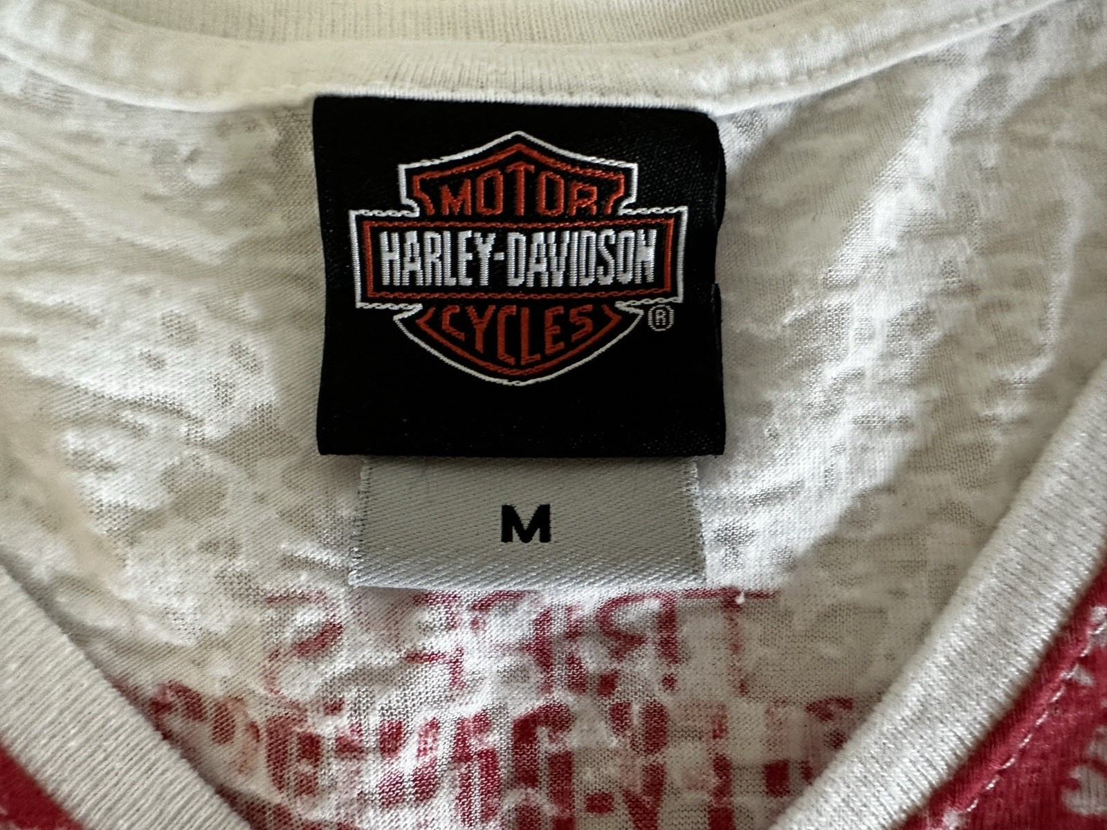 Harley Davidson Women Sz M Logo Graphic Motorcycle 2013 Top Tripp’s Amarillo TX