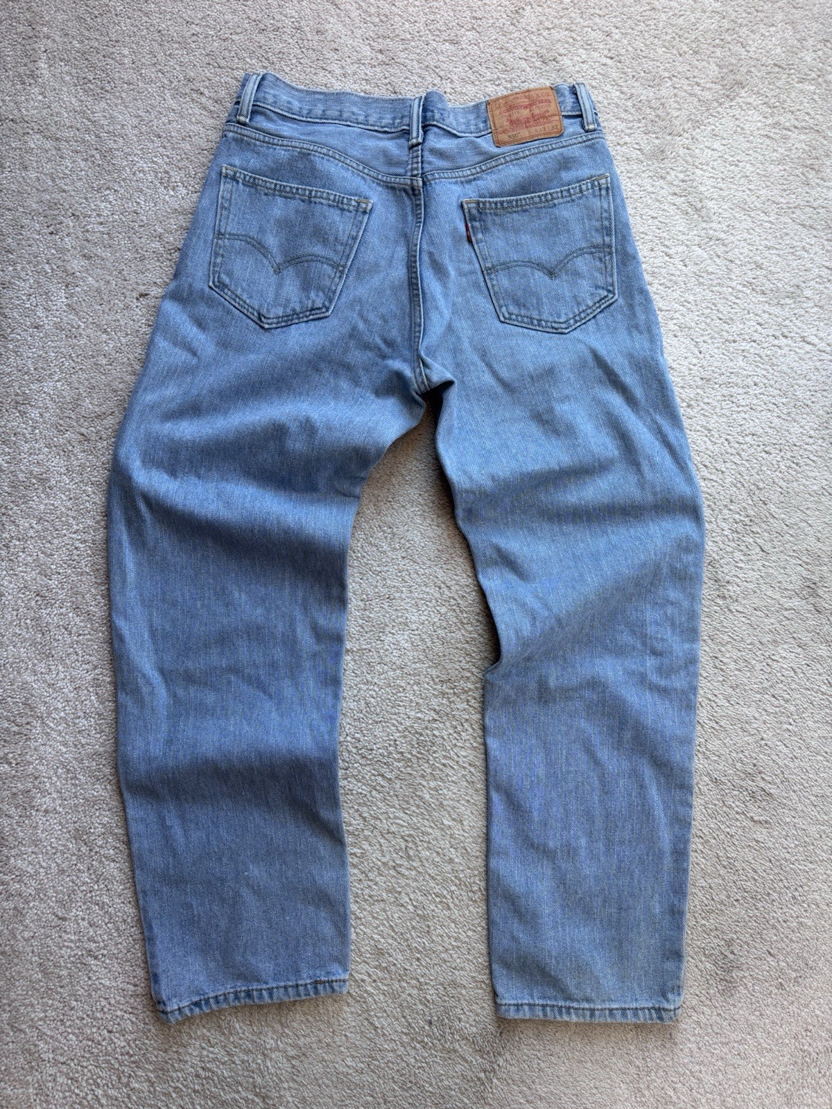 2008 Levi’s 550 Men’s Light Wash Denim Blue Jeans 33×32