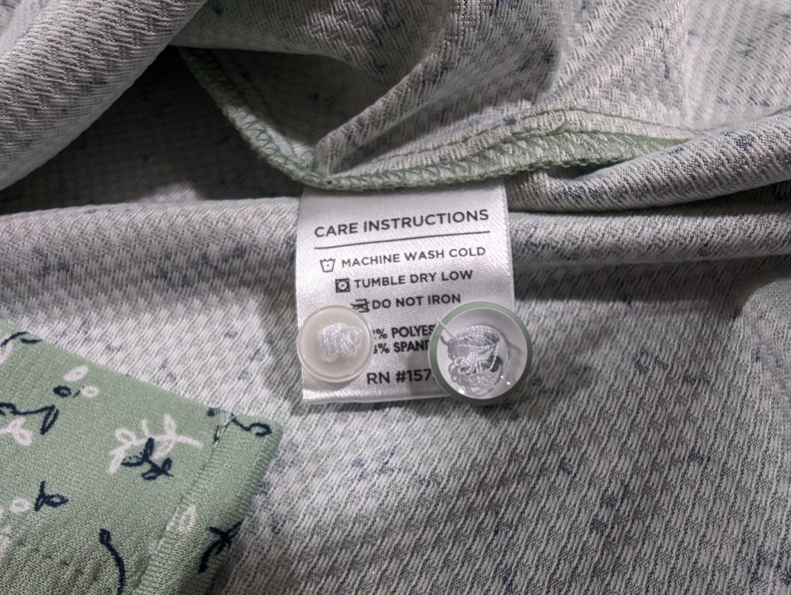 Mizzen+Main Trim Fit Halyard Green Floral Short Sleeve Button-Up Shirt Size L