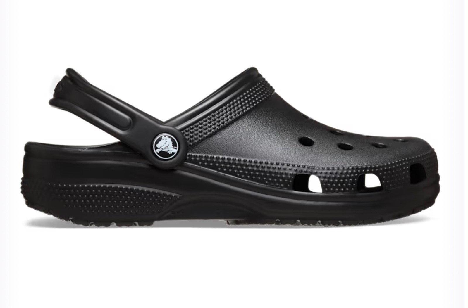 Black Croc Classic Clog Unisex Slip-On Shoes Ultra Light