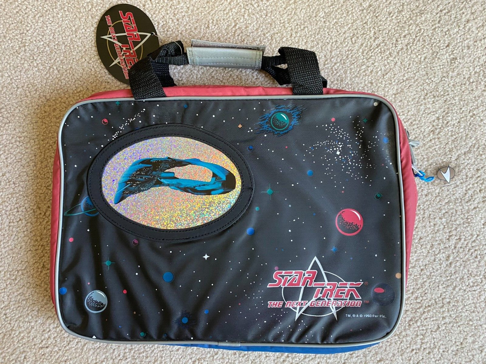 1993 Star Trek TNG The Next Generation Tote/Travel Bag Brand New 14x11x5 RARE