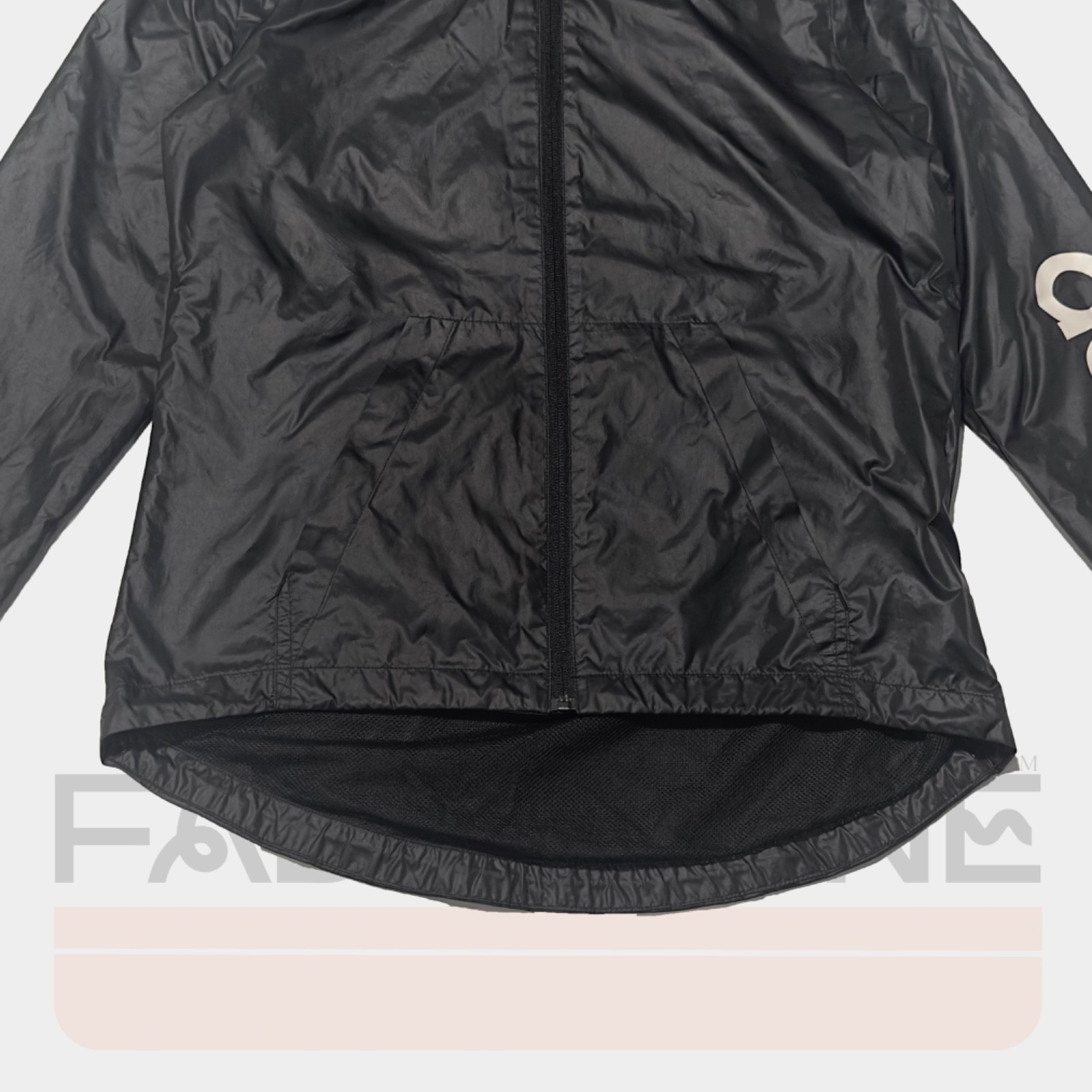 Adidas Black Windbreaker Workout Jacket with Hoodie, Size Small