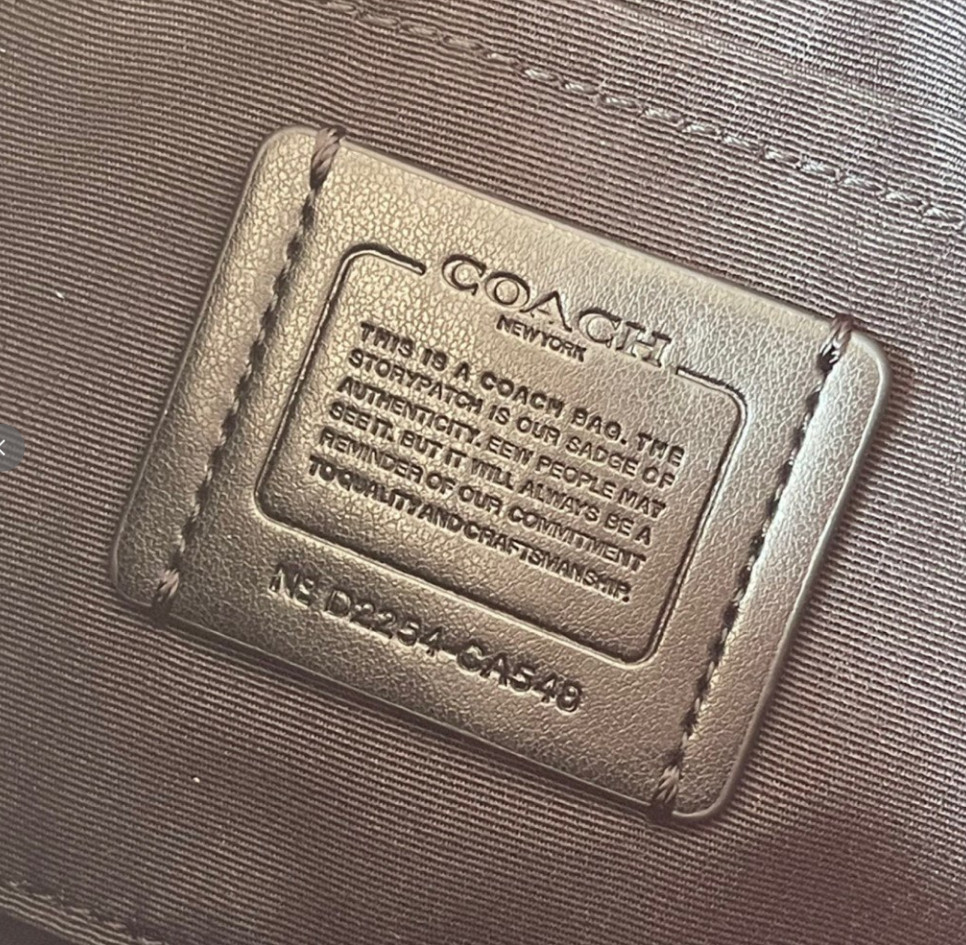 NWT COACH CA548 Teri Shoulder Bag In Signature Canvas/Gold/Brown Free