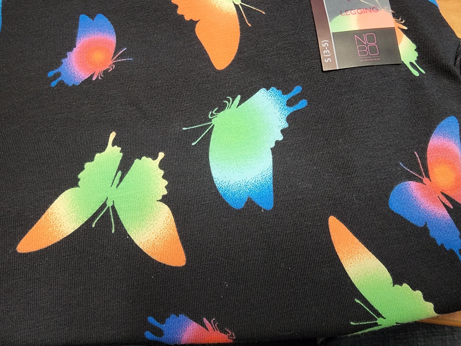 No Boundaries Womens Capri Legging Juniors Size S, M, L, XL, XXL, XXXL Butterfly