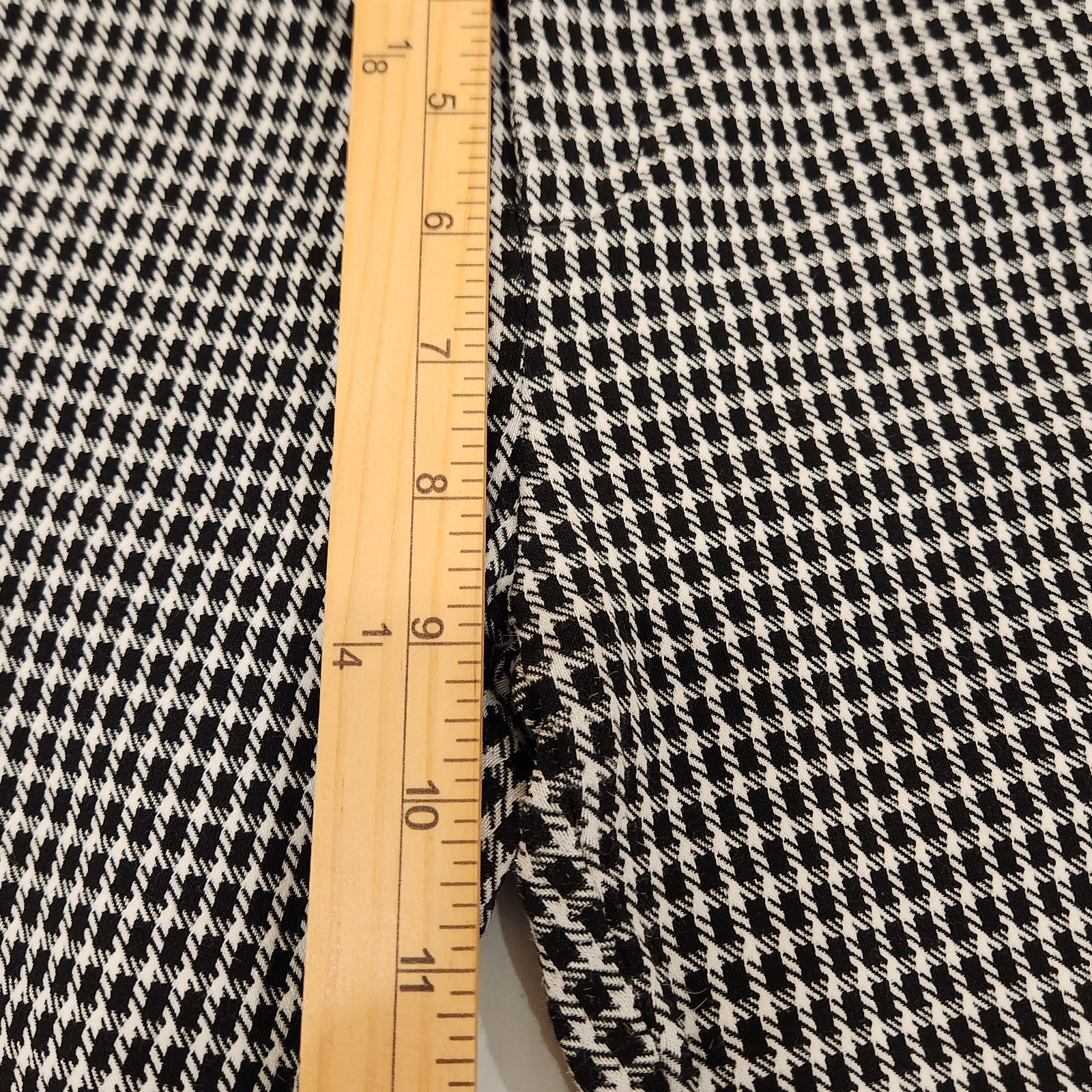 Chocolate USA Pants Women’s Large Black Checkered Stretch Ankle