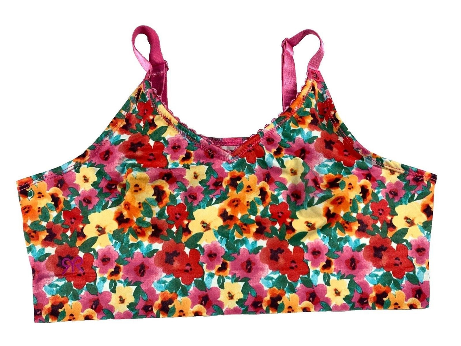 Ruby Ribbon Demiette Vibrant Heritage Floral Bloom Full Support Size 32 #1799