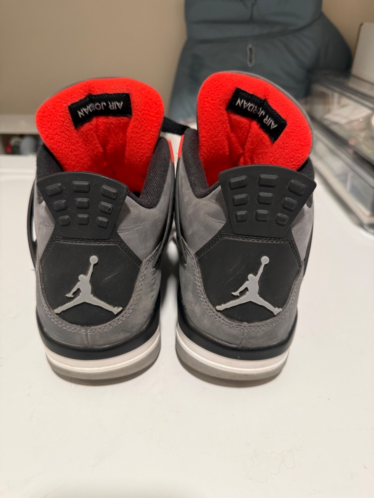 mens nike air jordan 3 size 10.5 infrared grey