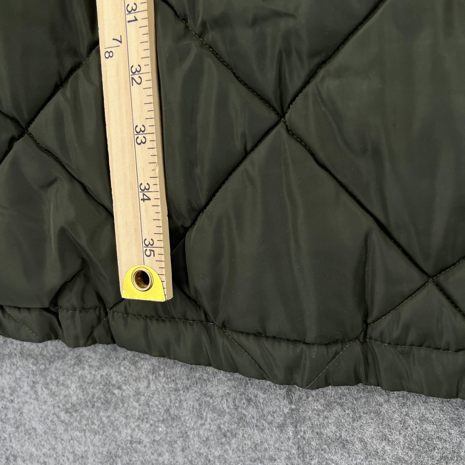 Levi’s Coat Mens XL Green Quilted Hooded Lined Insulated Pockets Outdoors