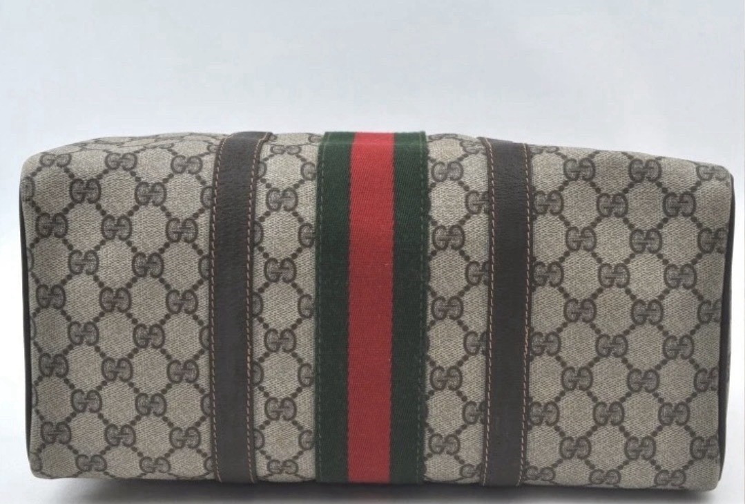 Vintage Gucci Sherry Monogram Boston Bag