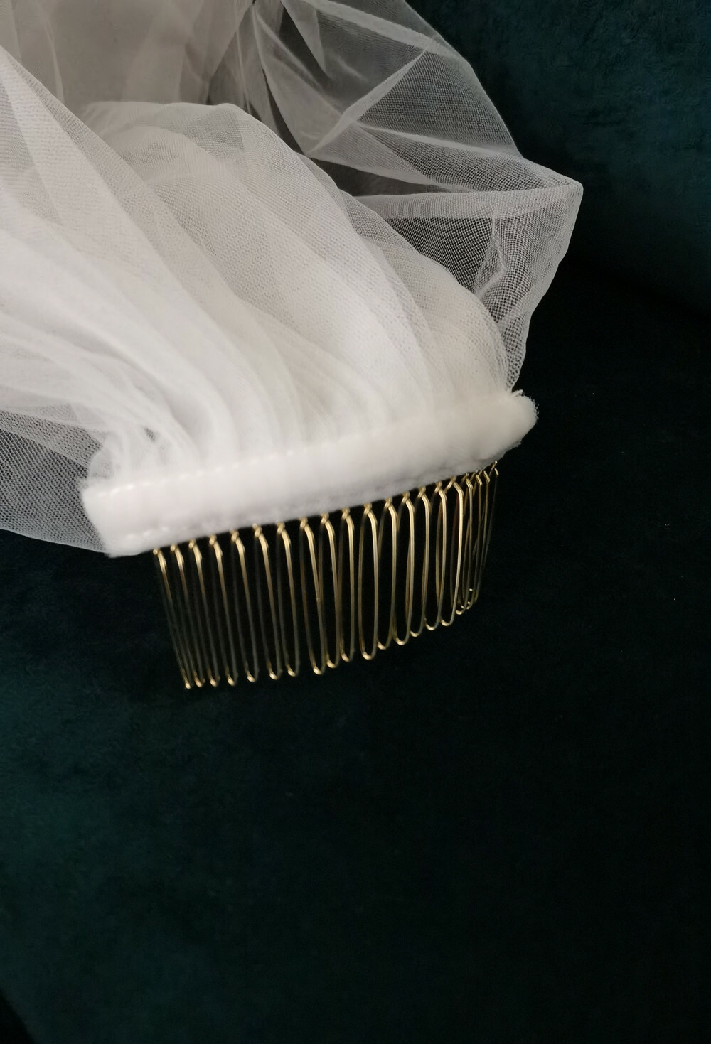 3M Cathedral Long Bridal Bride Wedding Veil Headdress Pearls White+Metal Comb 1T