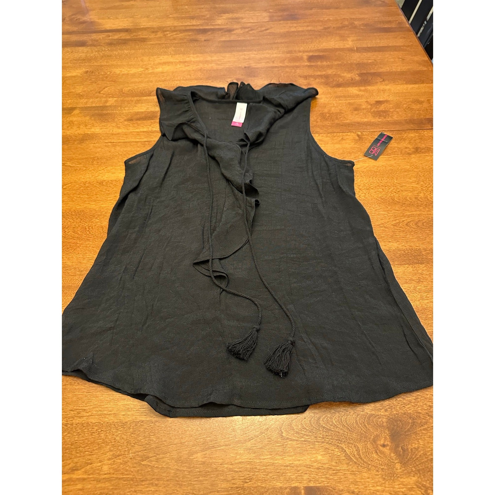 No Boundaries Ruffle Woven Top – SZ M