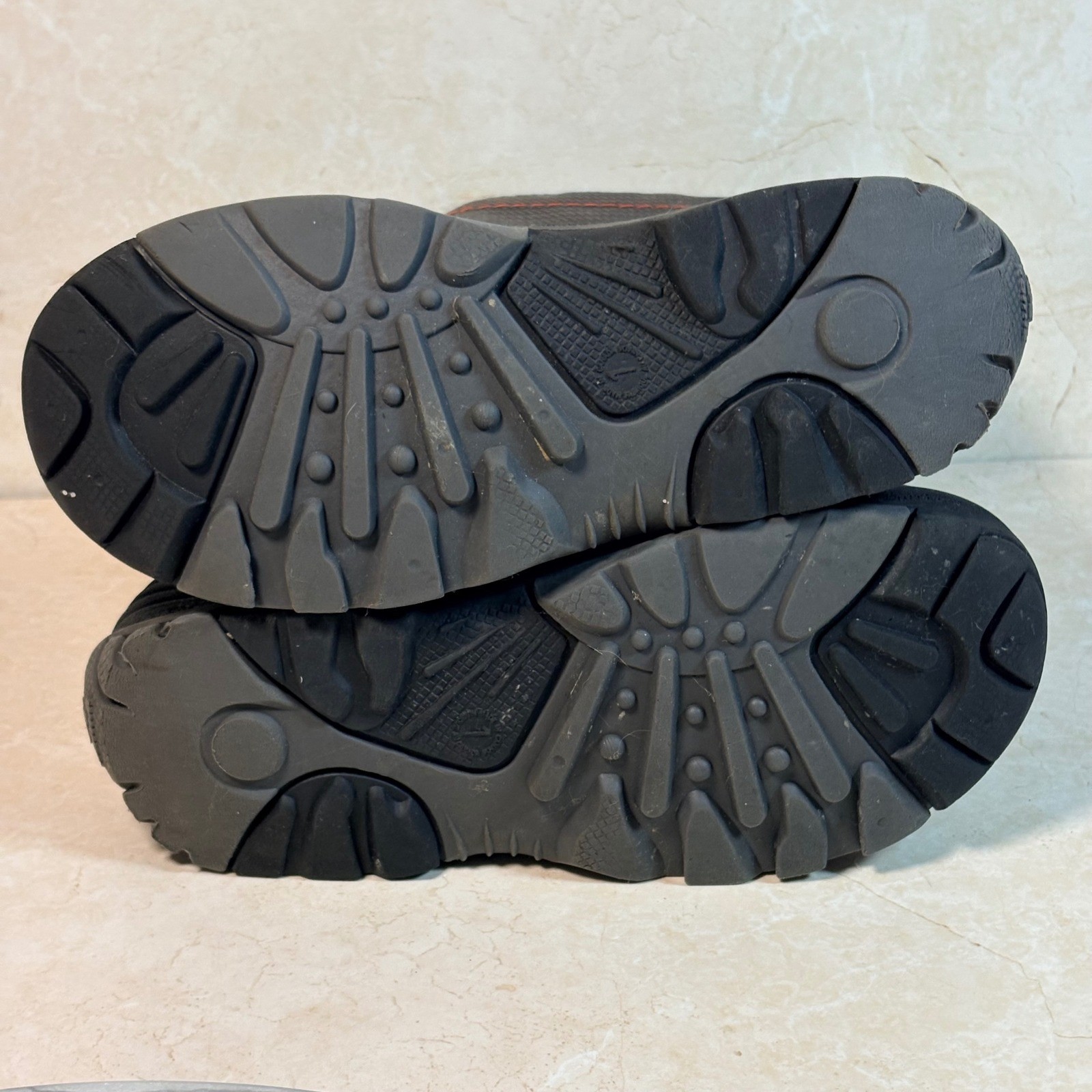 Kamik Kids Waterproof Snow Boots Charcoal Grey Orange Insulated Size 1 Winter