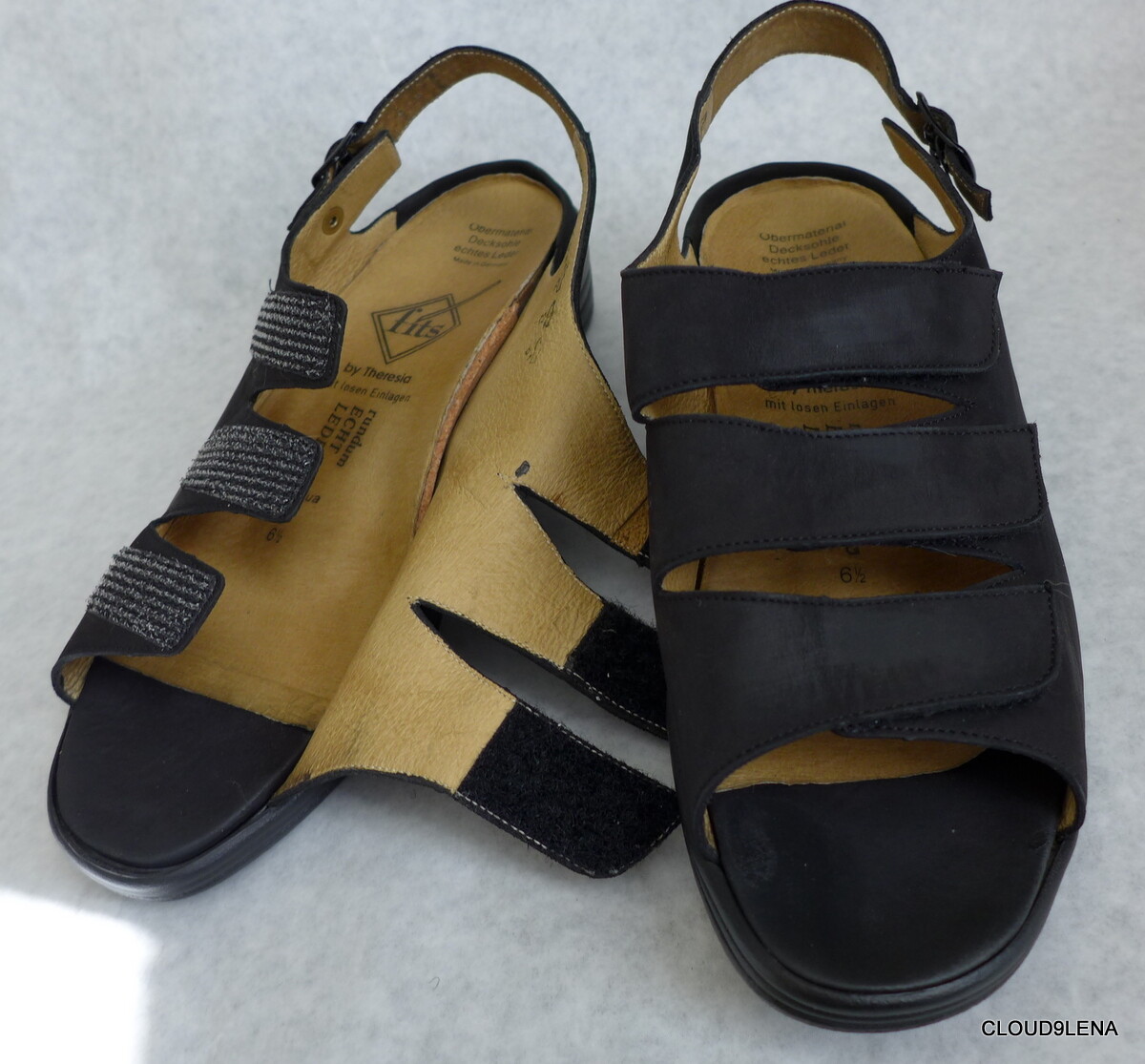 FITS by THERESIA (Made GERMANY) Comfort Slingback Sandals Shoes UK 6.5 /( 8.5-9)