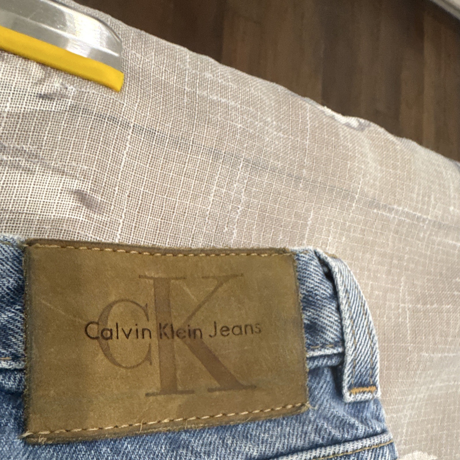 Calvin Klein Jeans Relaxed Straight Leg Jeans 38×30 100% cotton