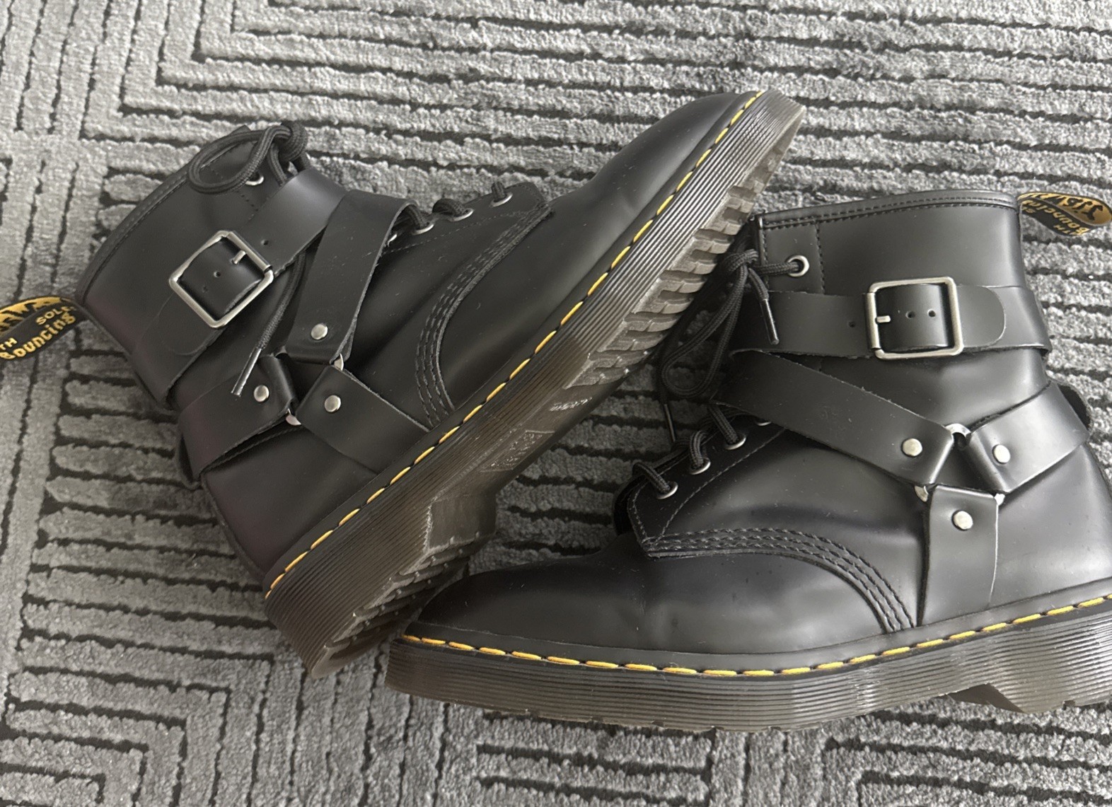 Dr. Martens Cristofor Harness Lace-Up Boots Men’s Size 8 , Women Size 9