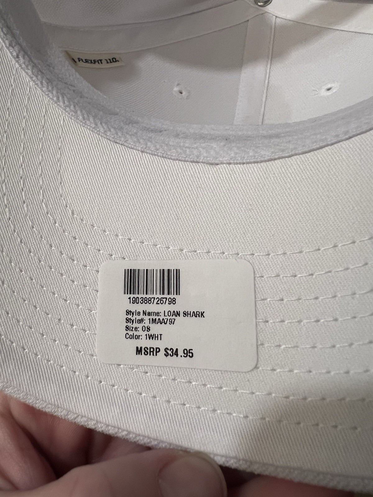 Travis Mathew Florida Hat Loan Shark Snapback One Size Adjustable White FlexFit