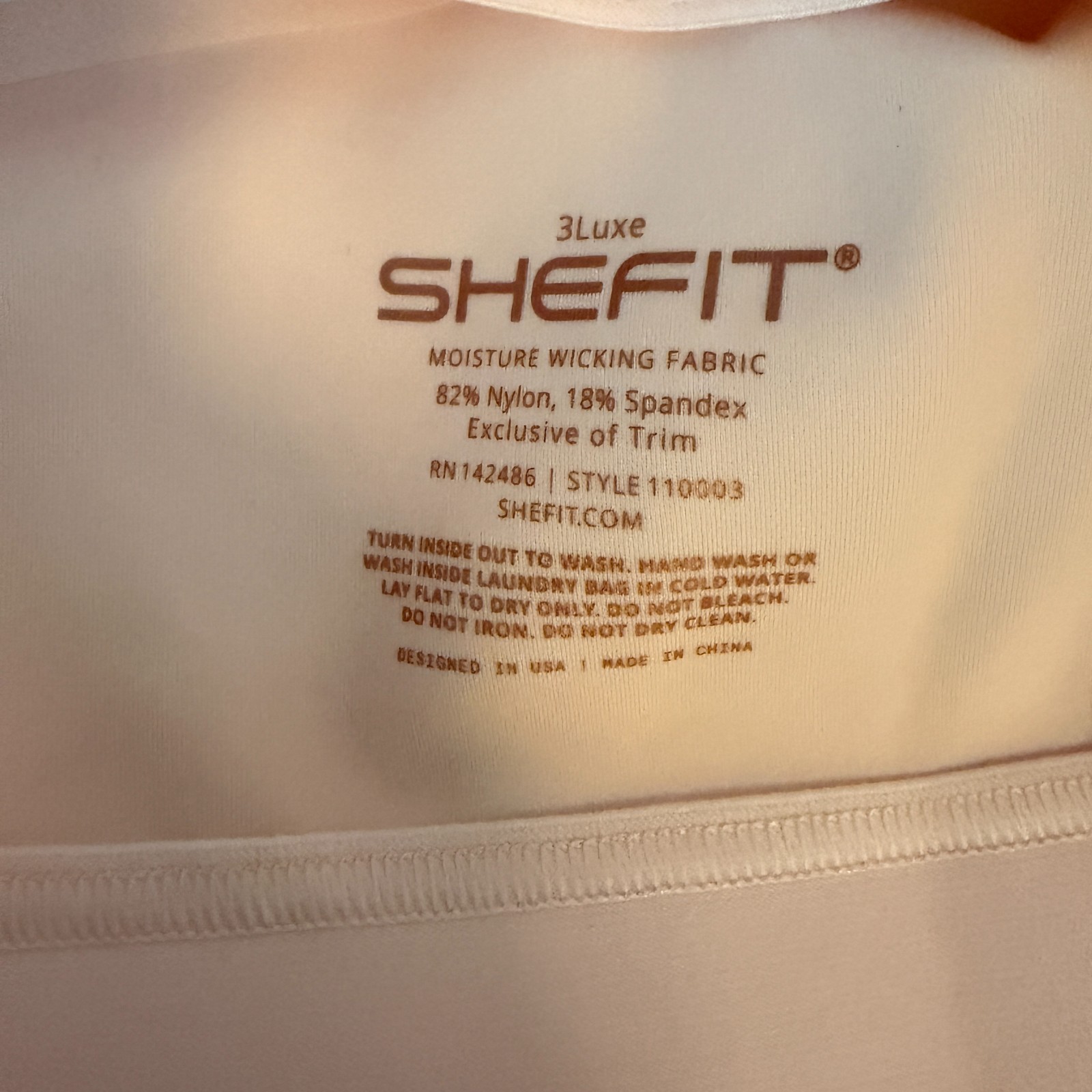 SHEFIT FLEX Blush Sports Bra Size 3Luxe Supportive Activewear Medium Impact