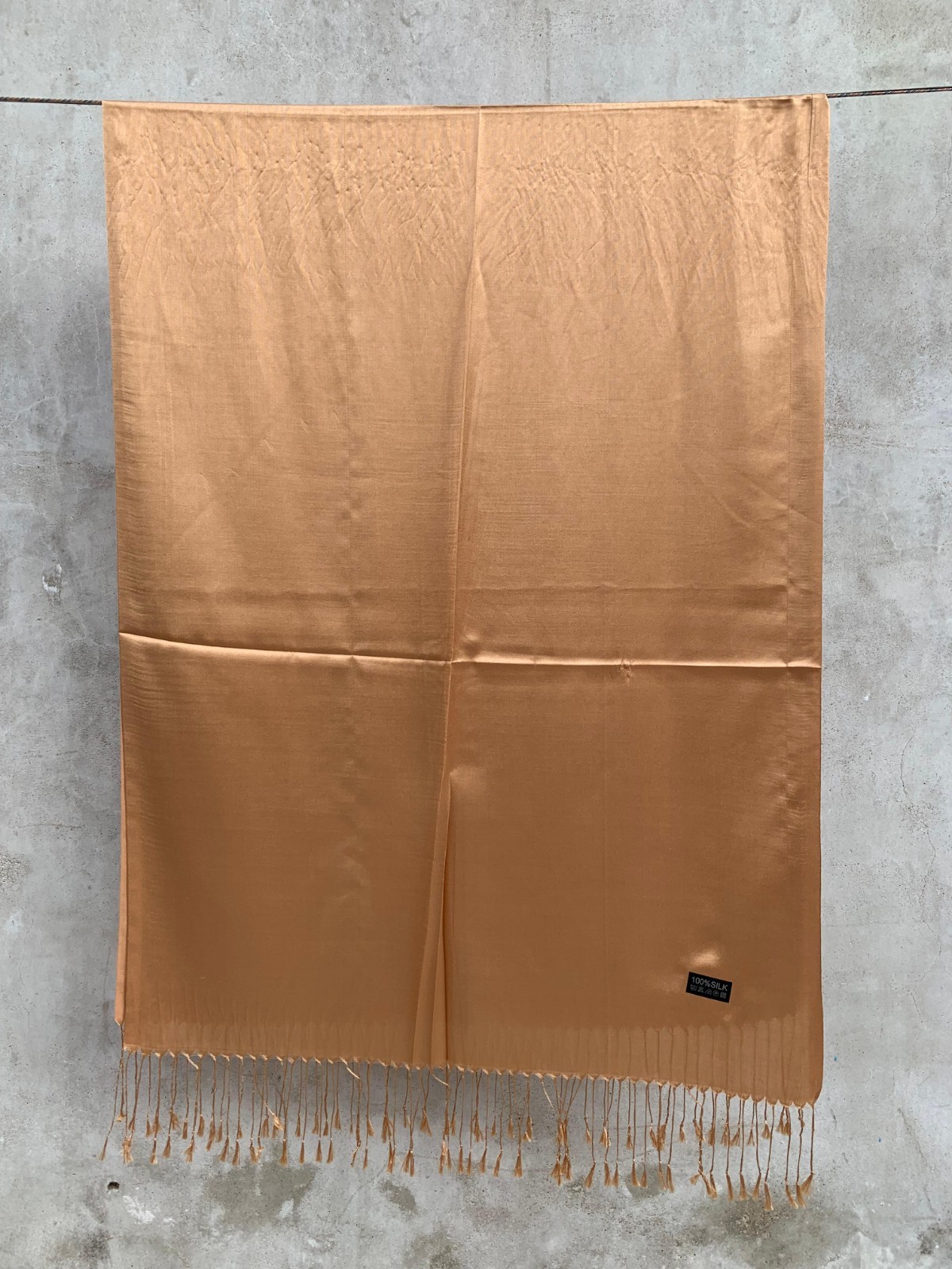 Women’s 100% Silk Solid Long Rectangular Scarf Shawl Wrap Stole Elegant