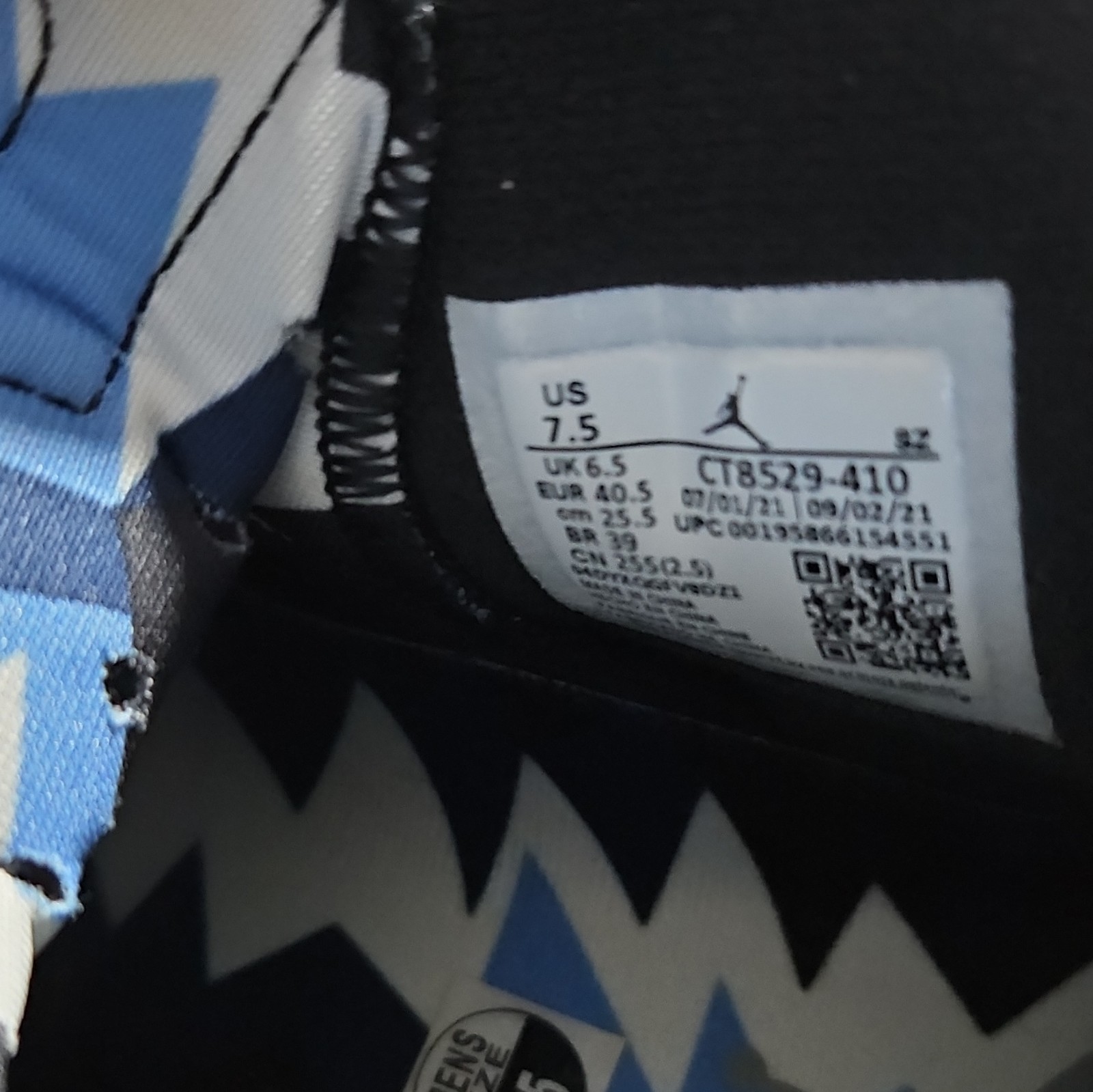 Jordan Air Jordan 6 Retro UNC Home High Top Lace Up Sneakers CT8529-410